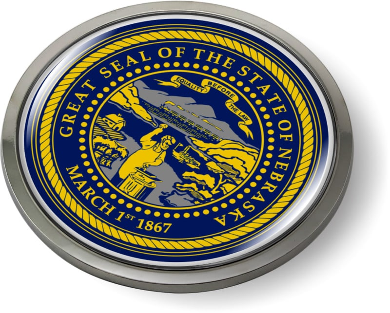 Nebraska - State Flag Emblem